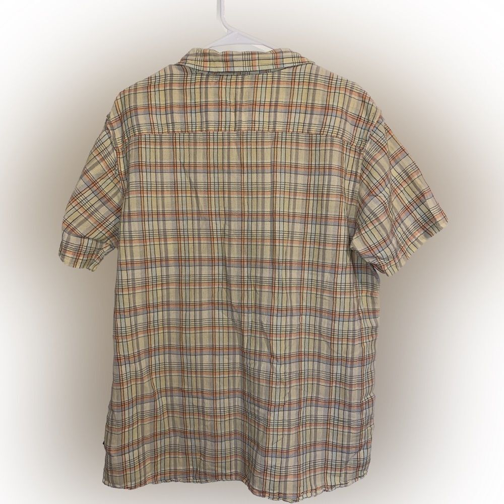 Patagonia Men’s Steersman Short Sleeve Button Up Organic Cotton Shirt Size Large - Picture 3 of 4